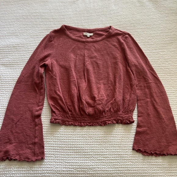 Madewell Bell Sleeve Top - Picture 1 of 2